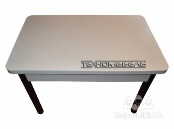 Кухонный стол ТЕХНОмебель с выдвижным ящиком белого цвета