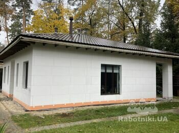 Перетягнути фасад з пінопластом клеєм з сіткою